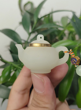 手机吊坠可开盖小茶壶香囊挂饰