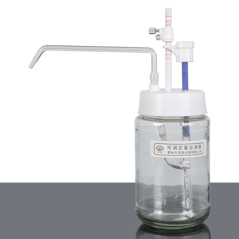 可调定量加液器 玻璃瓶口分液器 快速连续分液 微量取液器加液瓶分配器1ml 5ml 10ml  250ml 500ml 1000ml - 图0