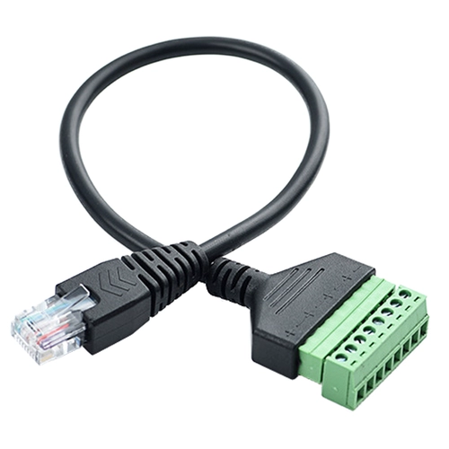 Удлинительная линия сетевого кабеля Сетевой кабель RJ45, отверстие для винта ремня, не требующее пайки, может быть фиксированным, перенос клемм, 8-жильная удлинительная линия