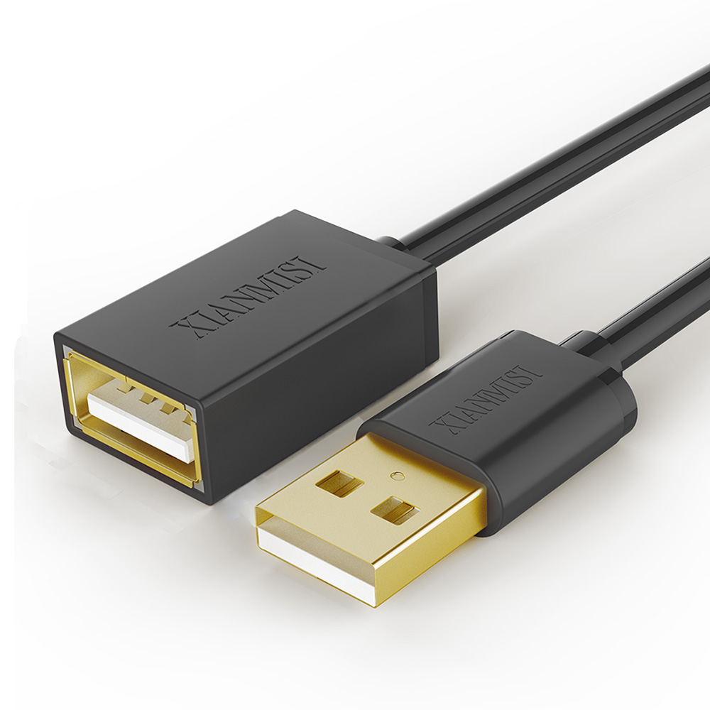 USB延长线公对母电脑usb3.0加长线U盘鼠标键盘风扇1.5~10米对拷线 - 图0