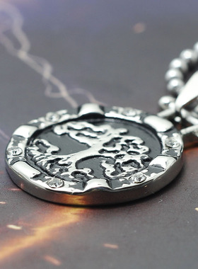 生命之源木神量体钛钢原创吊坠