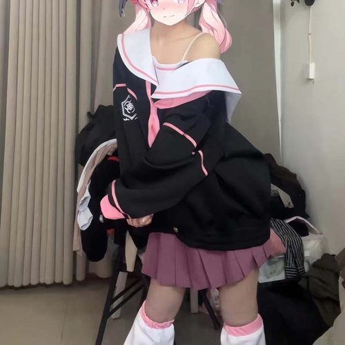 《蔚蓝档案》下江小春cos服 落肩水手服套装 - 图2