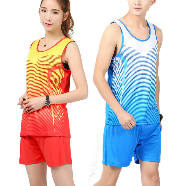 Professional men's and women's training vest track and field sportswear suit