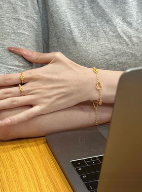 中古锦绣繁华叠戴戒指女