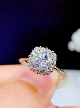 甄媛银饰热卖满钻开口戒指女