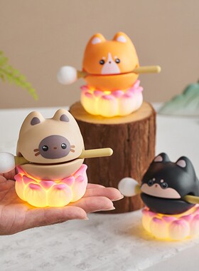 打工人解压功德小木鱼敲高颜值情绪稳定神器桌面摆件生日礼物女生