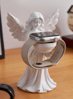 适用于iwatch苹果华为充电手表支架Apple底座高级桌面装饰品摆件