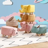 Маленький стул домашний детский карликовый стул творческий табурет животный табурет твердый лес