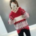 Mùa thu đông 2019 mới Hàn Quốc kết hợp màu áo len nữ áo len dệt kim áo sơ mi chạm đáy áo sơ mi nữ thời trang áo sơ mi nữ - Áo len áo len nữ đẹp Áo len