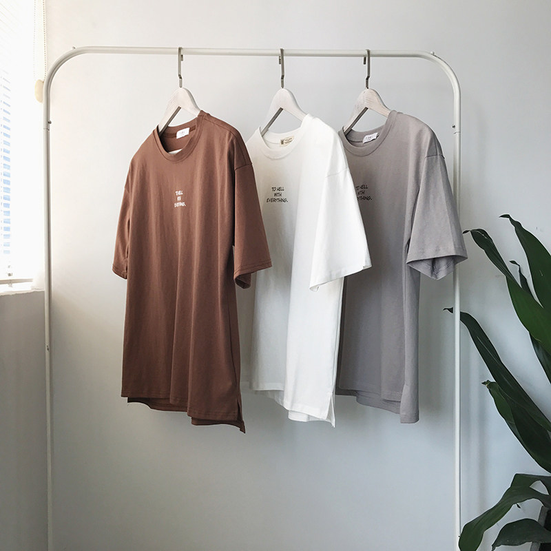 夏装5分中袖简约百搭短袖bf t恤 乔治帝国T恤