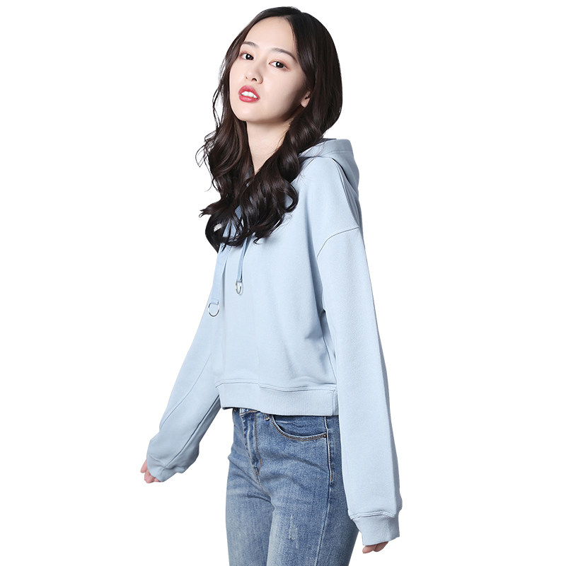 2020年春季短款高腰套头新款卫衣 自由悦卫衣/绒衫