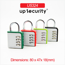 Candy Color 4 Four Coded Lock Large padlock Fitness Room Wardrobe Warehouse Big Door Lock Outdoor Waterproof Key Lock 324