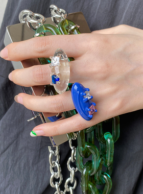 tysgrocery很会合作款微笑戒指