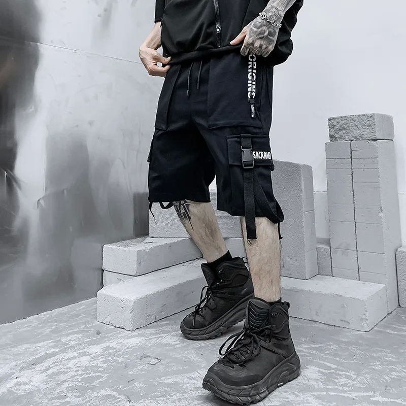 Summer Shorts Men Harajuku Sreetwear Casual Man's Cargo Shor-图2