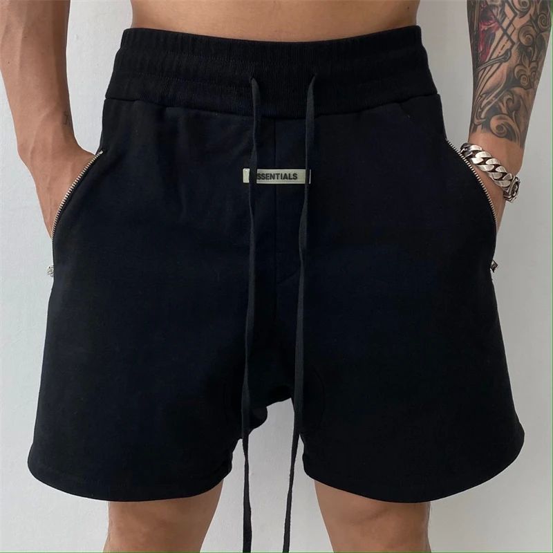 Men's Shorts High Sreet Retro Casual Fashion Cotton Double Z - 图1