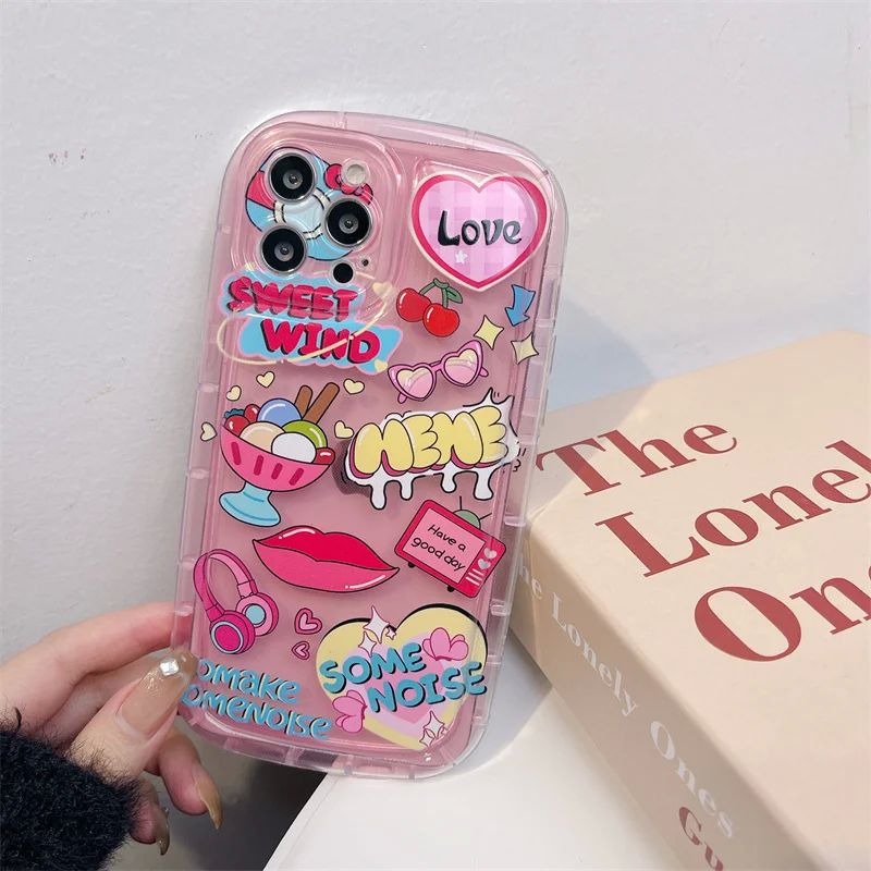 Sweet And Cool Powder Phone Case For iPhone 14 13 12 11 Pro - 图3