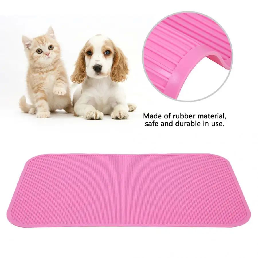 Non Slip Rubber Pets Mat for Pet Grooming Bathing Training T-图0