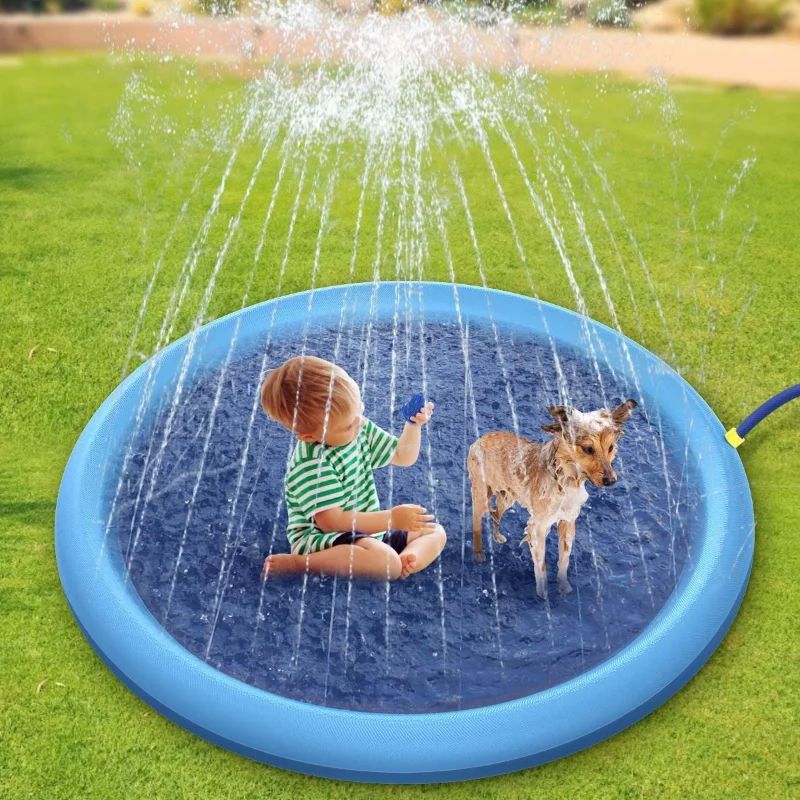 Thickened Non-Slip Pet Spray Pad Inflatable Water Spray Pad-图1