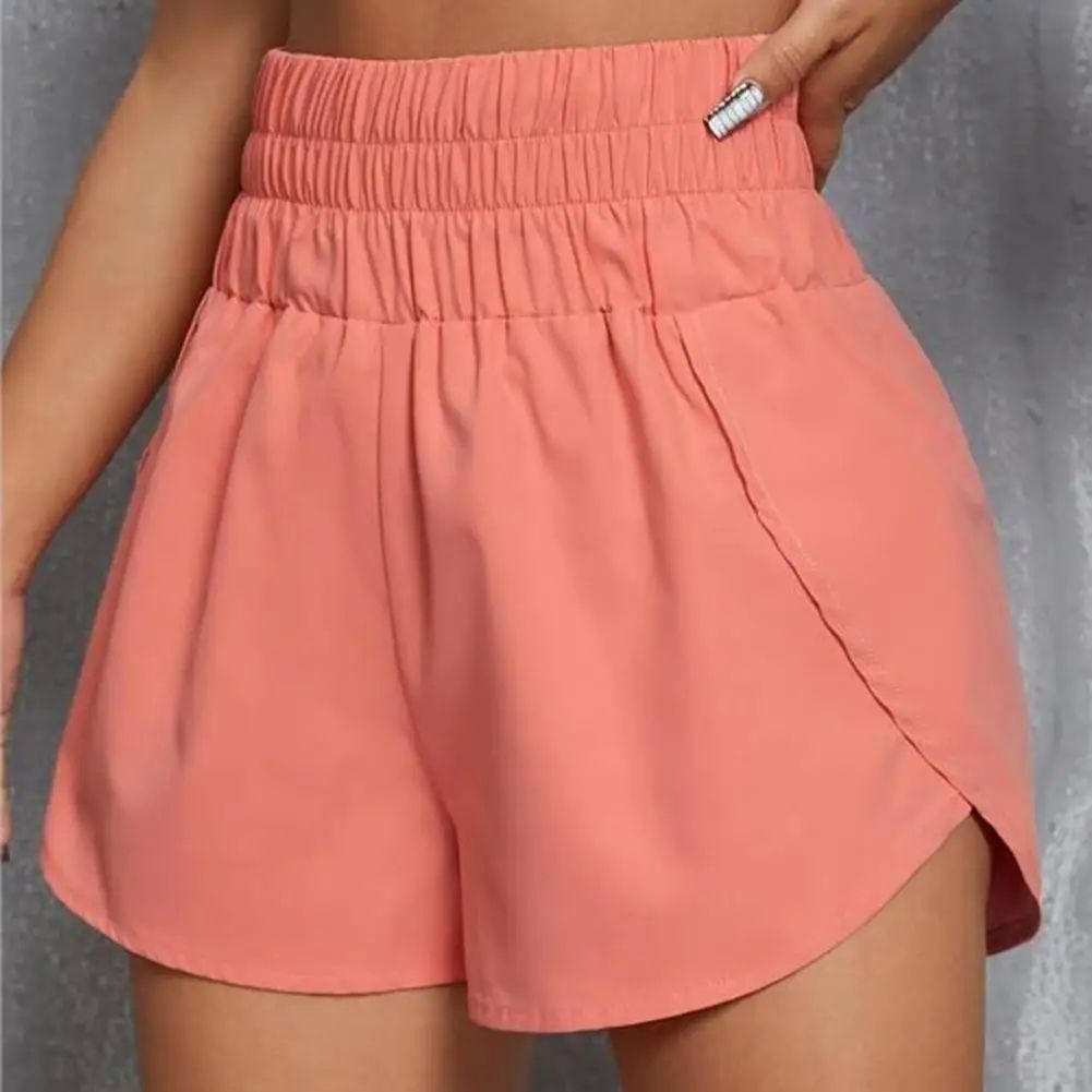 Women s Shorts Solid Color Loose Summer Woman igh Waist Spli - 图1