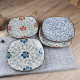 Hand-painted square flat plate plate special ceramic tableware