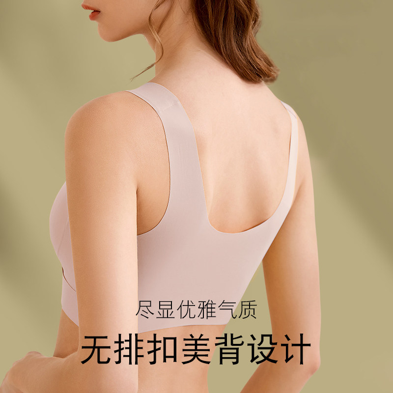 背心式孕妇哺乳文胸超薄产后喂奶胸罩交叉哺乳内衣无钢圈睡眠文胸,淘宝优惠券,粉丝福利购,淘宝优惠卷