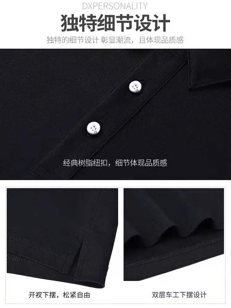 企业高端polo衫定制t恤工作服印logo刺绣纯棉短袖工装订制夏季男 - 图2