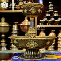 Danvan red copper sculpture flower inlaid with auspicious Eight Treasure Nepal boutique for cup pure copper hair care cup ultra large