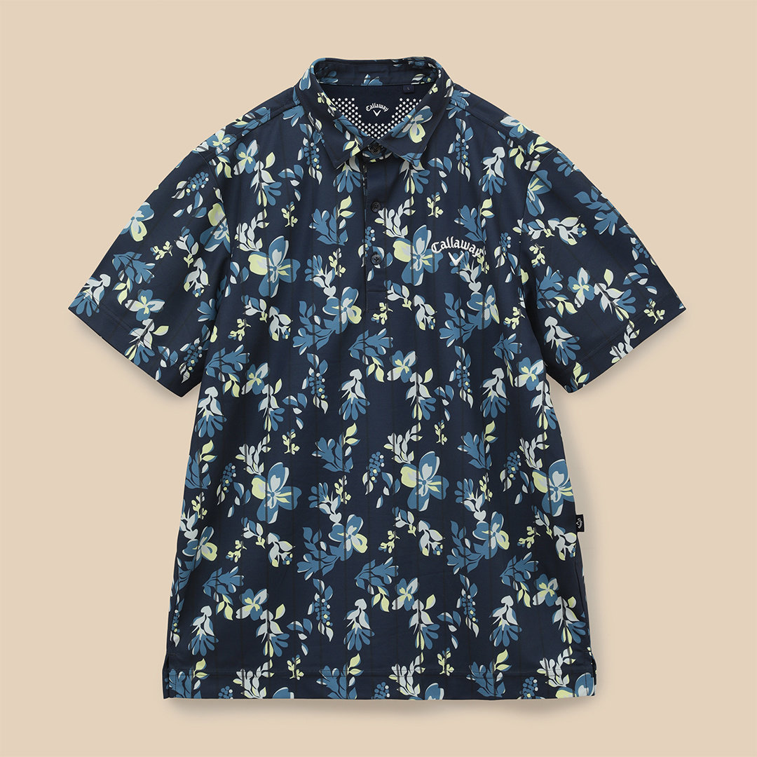 日本直邮23春夏c23134155卡拉威callaway 高尔夫男短袖上衣速干