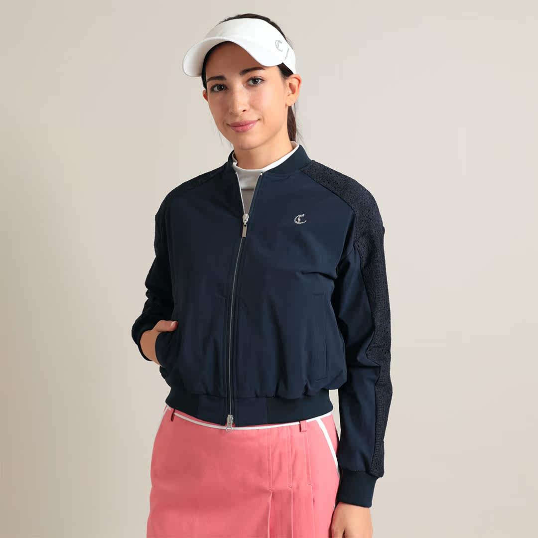 日本直邮23春夏r23115200 卡拉威callaway高尔夫女士长袖外套拨水