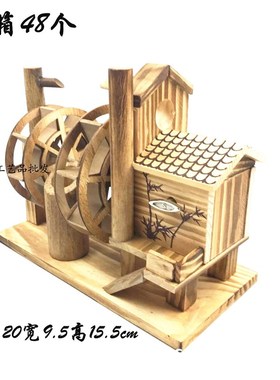 速发双轮木质直乐水车混批厂销音家家具办公室景区摆件工艺品