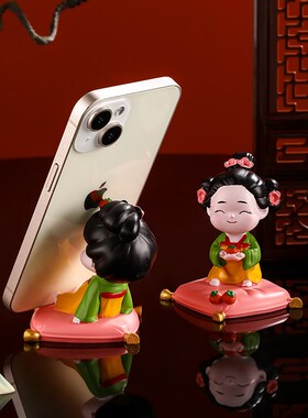 速发面宫夜宴剧创意桌唐平板追仕懒人神器办公室工位装饰品