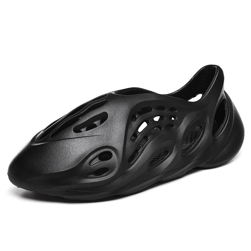 大码椰子洞洞鞋男款夏季防滑防臭耐磨男士镂空凉拖沙滩踩屎感凉鞋 - 图2