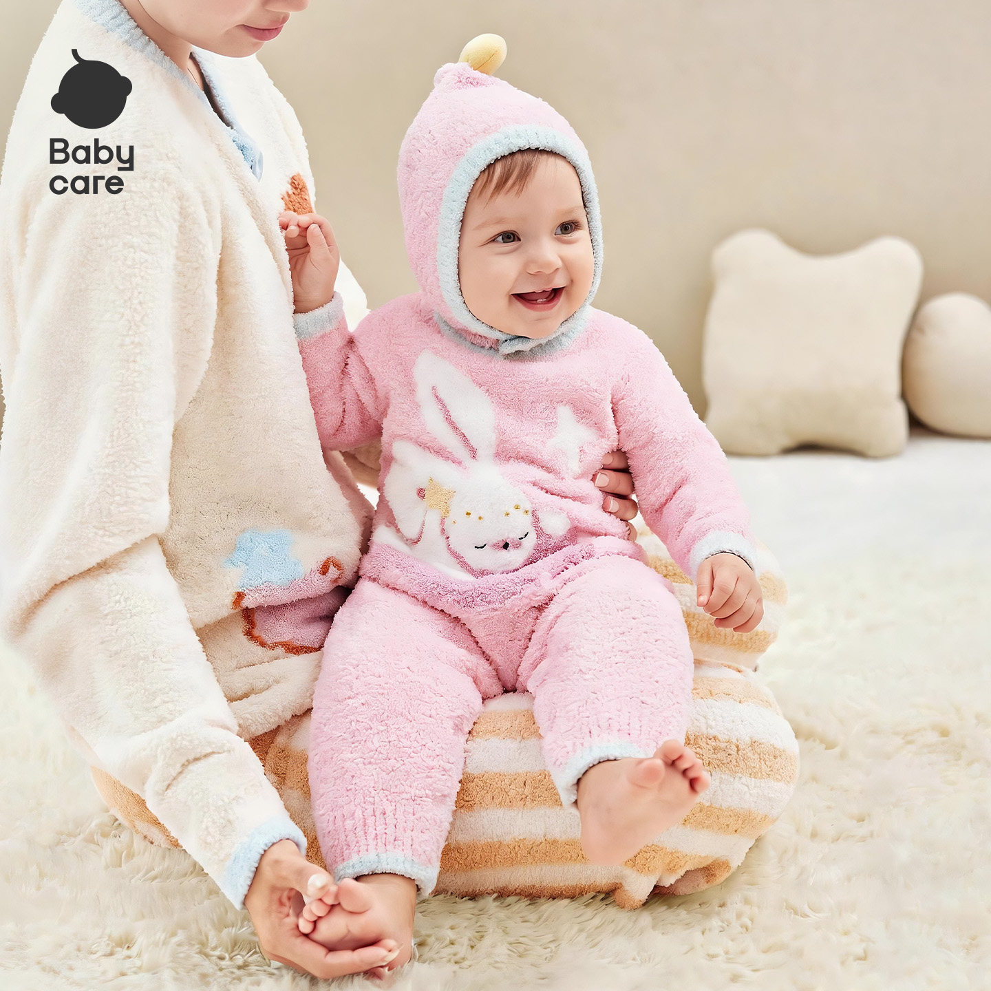 【双11预售】【半边绒】babycare宝宝衣服冬季包屁衣婴儿连体衣 售宝实拍商品图