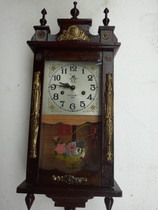 Rising star Jinggangshan Antiquity old mechanical seat clock hanging bell Collection photographic film and TV props bag old