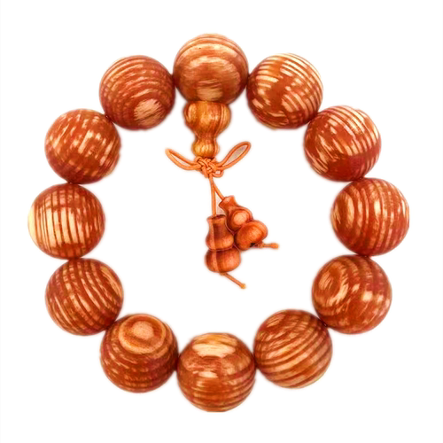 东北松明子木手串男长白山北沉香琥珀木全透光血龙木佛珠原木手链 - 图3