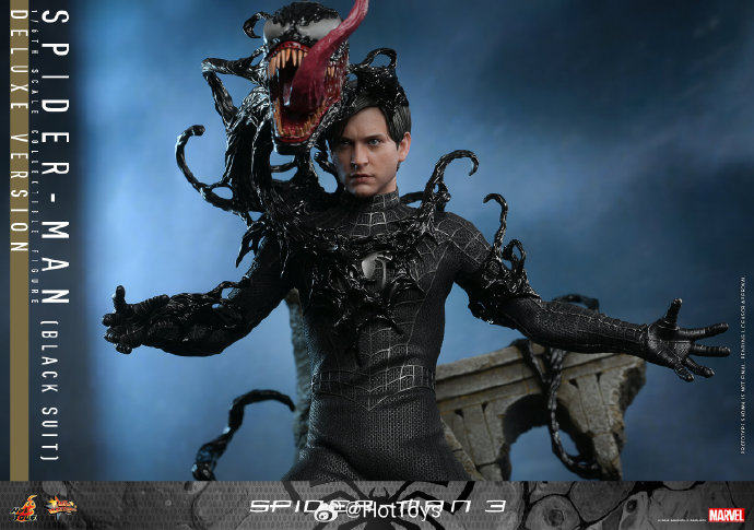 HOTTOYS 蜘蛛侠 黑色战衣 托比马奎尔 蜘蛛侠3 1/6 可动兵人 接单,淘宝优惠券,粉丝福利购,淘宝优惠卷