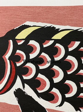 锦鲤日系客厅卧室书房挂画现货