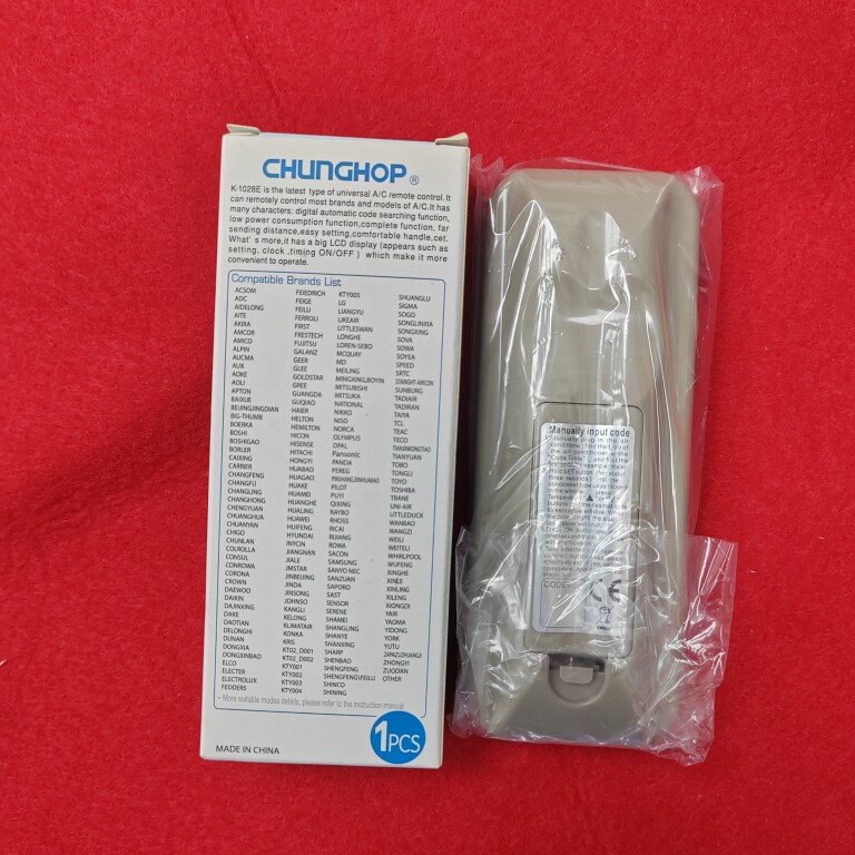 英文空调遥控器 万能众合CHUnGhop空调遥控器 K-1028E 出口通用 - 图2
