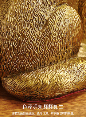 速发纯铜居狗开运大运家狼招财摆件酒柜看门狗贵犬护号守财铜狗工