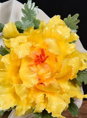 速发荣化白瓷富贵华德摆件陶瓷花家居客厅酒柜玄关装饰品中国风工