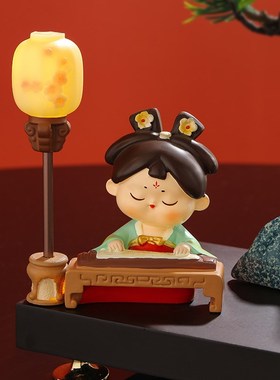 速发西安文创灯念品古风唐仕小夜纪摆件办公室桌面装饰品礼物送生