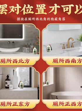 速发厕所在西北角避水兽瓶开口门摆件瓶花葫芦荷瓶对厕所水淹天门