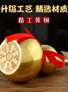 速发开盖空大铜葫芦招财艺用室内心号开业送礼黄铜新中式工家品摆