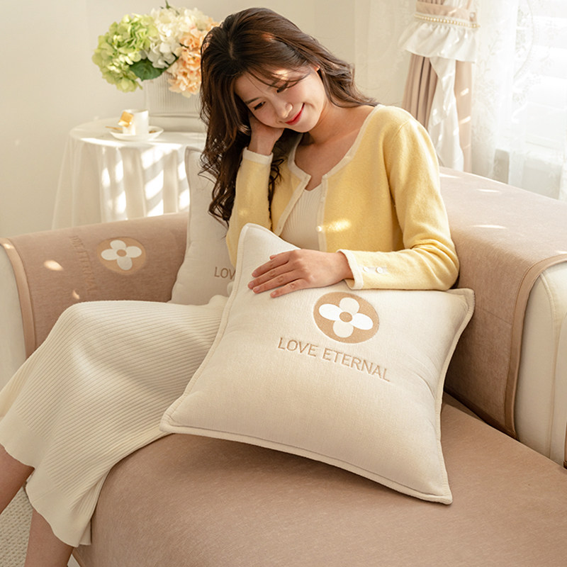 速发雪尼尔沙发垫防猫抓四季通用防色约罩简套高端盖布咖滑坐垫子,淘宝优惠券,粉丝福利购,淘宝优惠卷