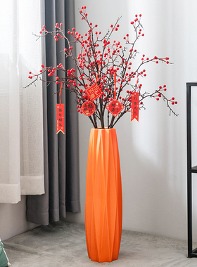 速发北厅落瓶大型花地轻奢风高档电沙柜视发旁家居装饰品摆件