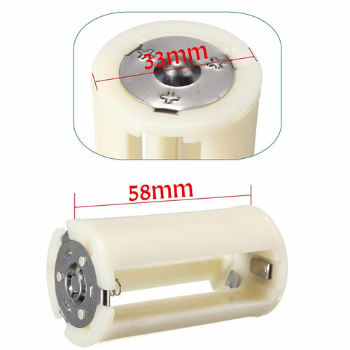 1件4个包邮 5号转1号电池转换器/转接筒 1～3节五号转大号AA转D型 - 图2