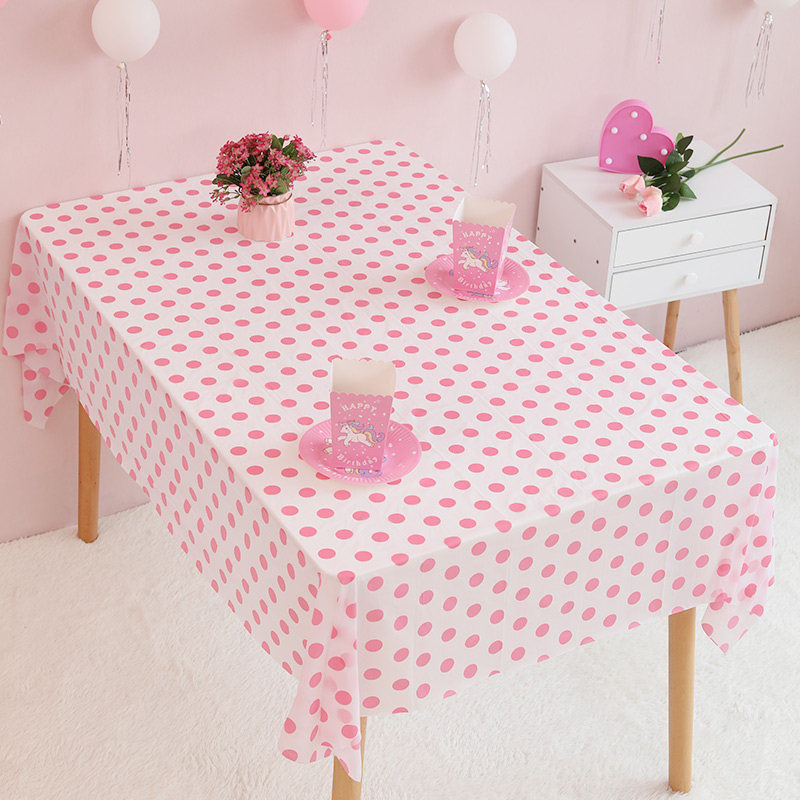 宝宝满月百天布置用品儿童生日派对装饰创意波点一次性纯色餐桌布,淘宝优惠券,粉丝福利购,淘宝优惠卷