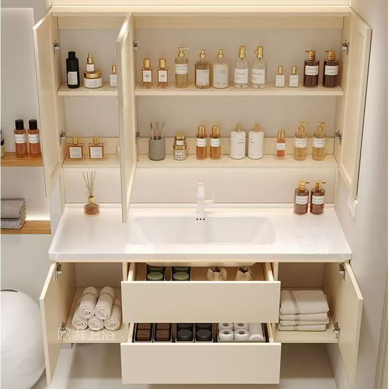 浴室柜陶瓷一体盆实木62厘米72cm82智能洗漱台92厘米102cm112公分 - 图2