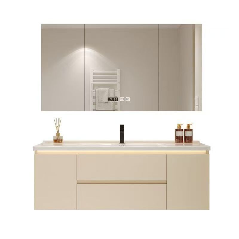 浴室柜陶瓷一体盆实木62厘米72cm82智能洗漱台92厘米102cm112公分 - 图1