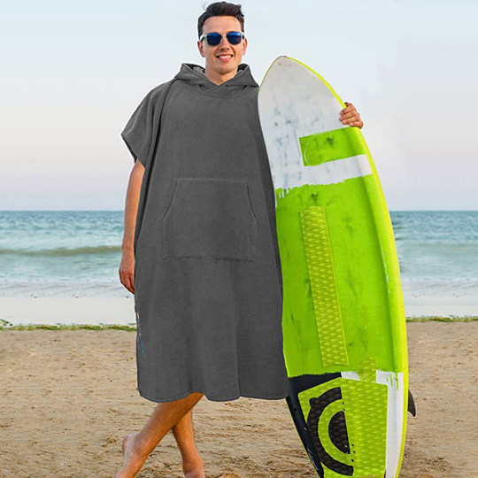 斗篷游泳速干浴巾可穿式成人男士女潜水户外海边沙滩换衣浴袍带帽